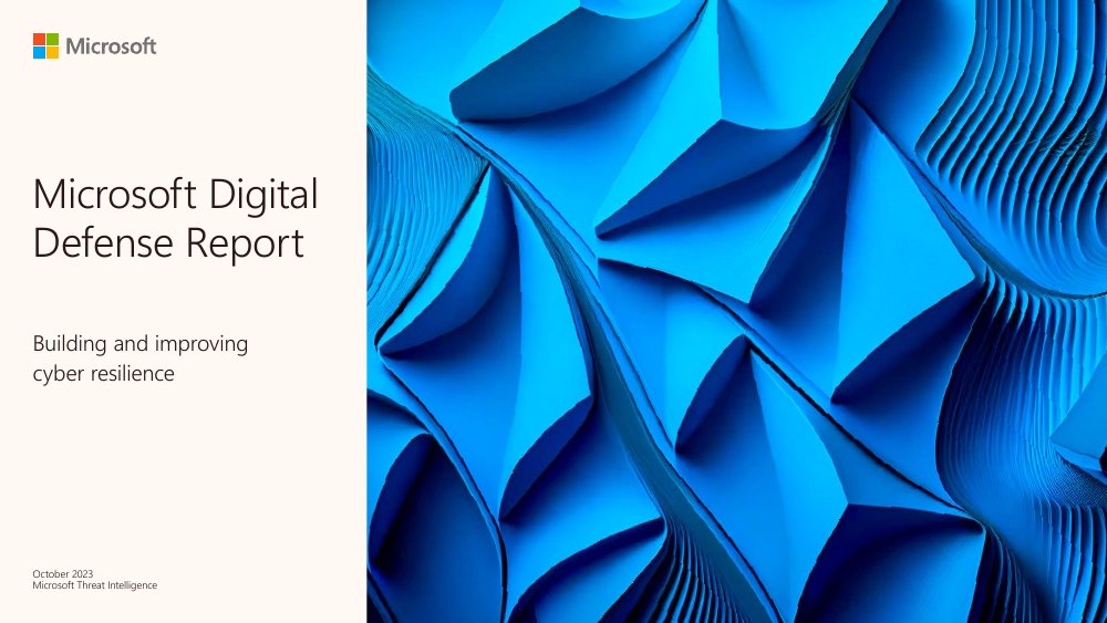 Microsoft Digital Defense Report 2023